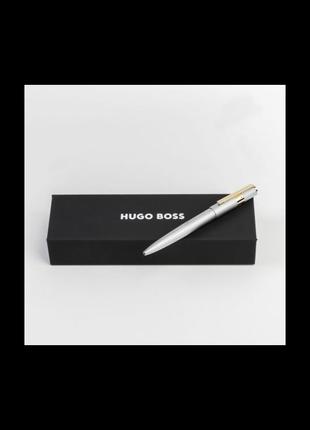 Кулькова ручка hugo boss gear pinstripe silver/gold4 фото