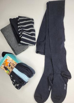 Детские колготки колготки на мальчика на девочку 122 128 134 140 коттон хлопок