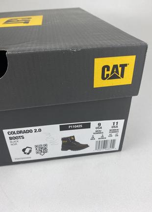 Ботинки caterpillar colorado 2.0 p110425 black, оригинальные ботинки кет черные зимние7 фото