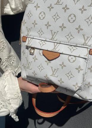 Распродажа!! женские сумки louis vuitton palm springs backpack white5 фото