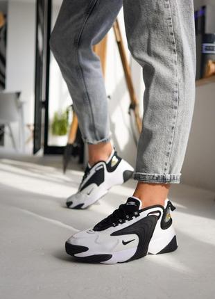 Кросівки чоловічі nike zoom 2k, black/white4 фото