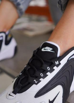 Кросівки чоловічі nike zoom 2k, black/white8 фото