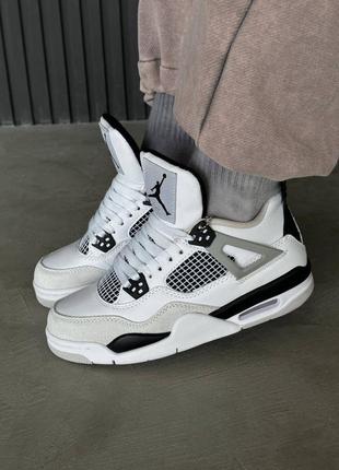 Кросівки жіночі nike air jordan 4 military black3 фото