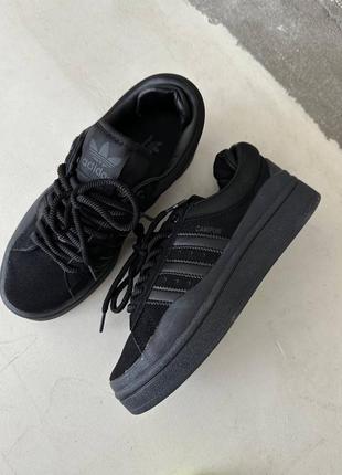 Кроссовки женские adidas campus x bad bunny all black