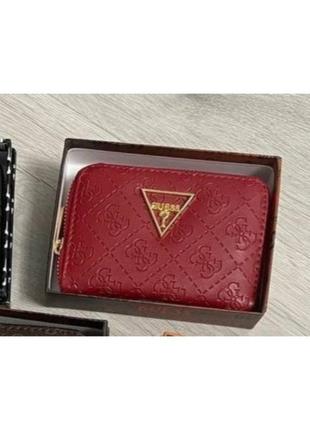 Гаманець червоний міні в стилі гесс міні жіночий, гаманець міні, гаманець жіночий з коробкою, гаманець жіночий стилю гесс