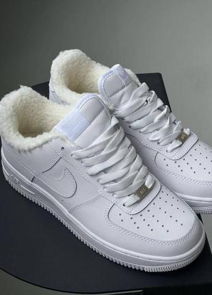 Кроссовки мужские женские детские nike air force 1 low white mex❄️2 фото