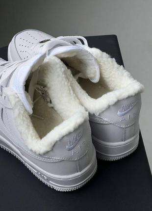 Кроссовки мужские женские детские nike air force 1 low white mex❄️3 фото