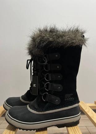 Женские зимние термо обуви ботинки sorel 40.5 26.5cm кожа3 фото