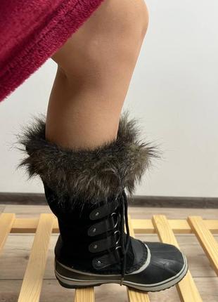 Женские зимние термо обуви ботинки sorel 40.5 26.5cm кожа9 фото