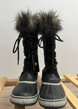 Женские зимние термо обуви ботинки sorel 40.5 26.5cm кожа2 фото