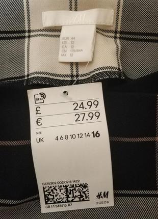 Распродажа!стильная актуальная юбка клетка в стиле bulberry запах бренд h&amp;m,рrust16 us123 фото