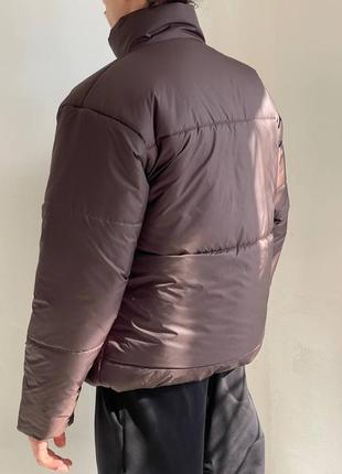 Мужская стильная трендовая коричневая зимняя куртка 20232 фото