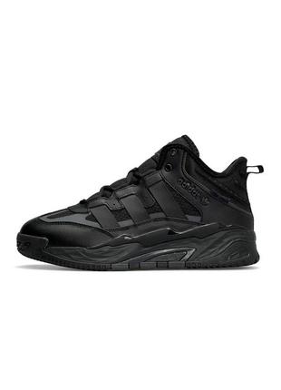 Adidas niteball all black fur