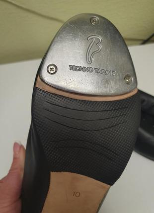Кожаные туфли для танцев степа чечетки степенки унисекс5 фото