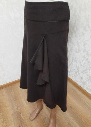 Брендовая винтажная шерстяная юбка laura ashley4 фото