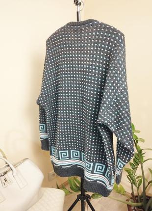 Maser австрия, винтажный шерстяной удлиненный свитер4 фото