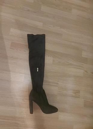 Дуже гарні чоботи-панчохи( ботфорти), 37р.7 фото