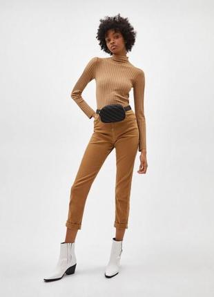 Водолазка bershka 6948/653/743 s  красивая  в рубчик стильная в классная кофта гольф коричневая