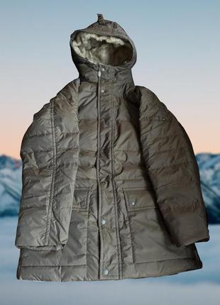 Довга куртка парка mcneal polar exp. оригінальна коричнева з хутром і капюшоном