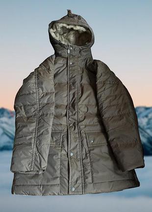Довга куртка парка mcneal polar exp. оригінальна коричнева з хутром і капюшоном