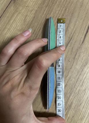 Пилочка для нігтів баф тригранний 6 пилочок для полірування нігтів3 фото