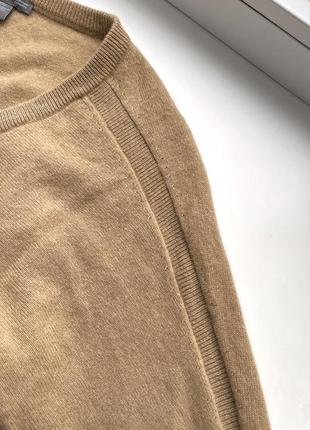 Кашеміровий джемпер лонгслів gap светр 100% кашемір v-подібним вирізом7 фото