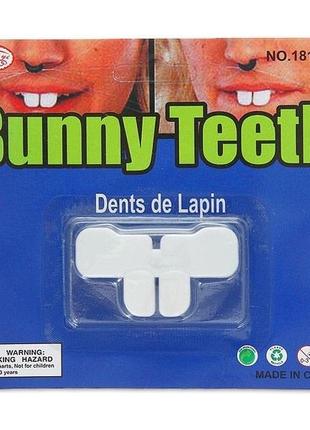 Прикол зуби зайця, легко одягаються під верхню губу, зуби / зайця