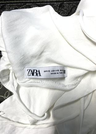 Платье мини белое с открытой спинкой zara размер хс8 фото