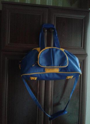 Спортивная сумка из неопрена для бассейна  сине-желтая roosac tula англия унисекс1 фото