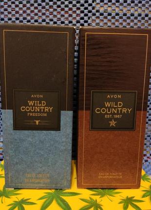 Туалетна вода аvon wild country freedom avon для чоловіків, 75 ml1 фото