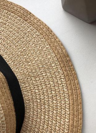 Соломенная шляпка шляпа канотье3 фото