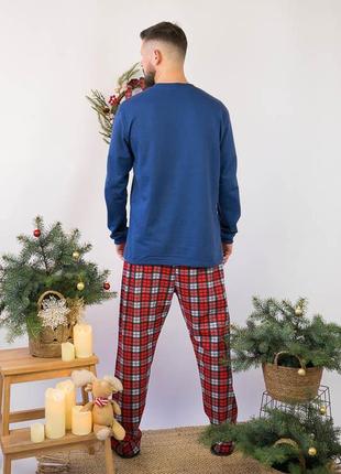 Новорічна піжама чоловіча, новогодняя пижама мужская, новорічна піжама тепла , новорічна піжама фемілі лук6 фото