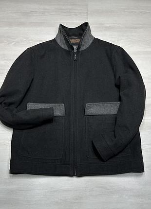 Marks & spencer wool брендова чоловіча вовняна куртка жакет бомбер