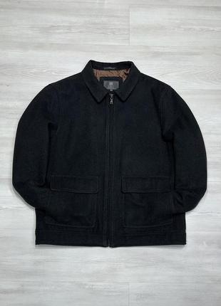 Marks &amp; spencer wool брендовая мужская шерстяная куртка жакет бомбер2 фото