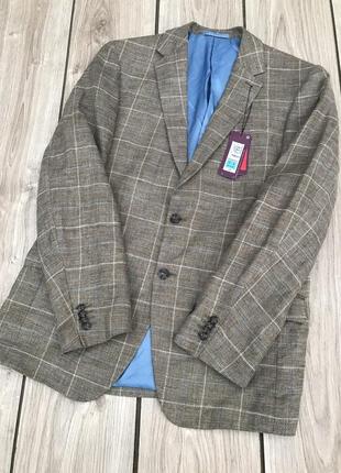 Піджак marks & spencer льняний лён m&s limited edition luxury стильний актуальний тренд