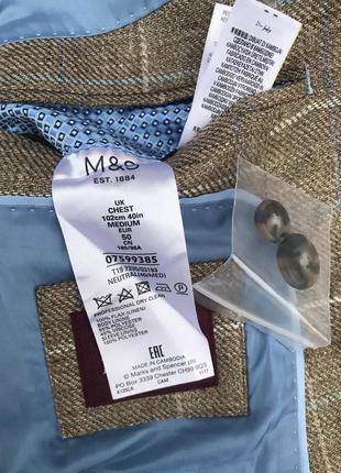 Піджак marks & spencer льняний жакет h&m лён блейзер zara m&s limited edition luxury стильний актуальний тренд9 фото