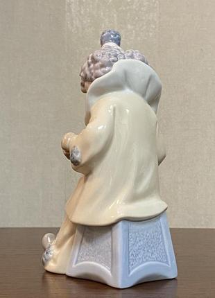 Порцелянова статуетка lladro «клоун п'єро з цуценям і гармонією».3 фото