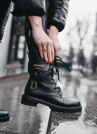 Женские ботинки dior boots black