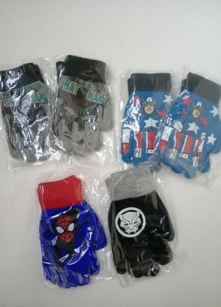 Детские перчатки перчатки супергероями/ бэтмен / черная пантера / капитан америка / спайдермен