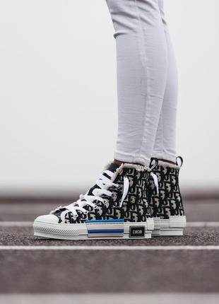 Женские кеды dior b23 high-top sneakers