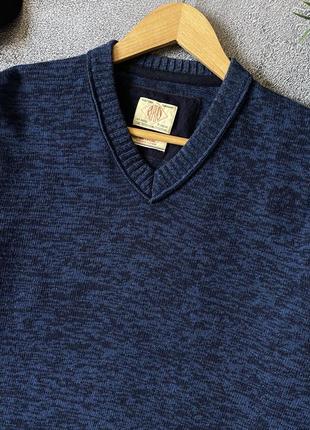 Мужской темный синий теплый шерстяной свитер пуловер replay шерсть оригинал размер l4 фото