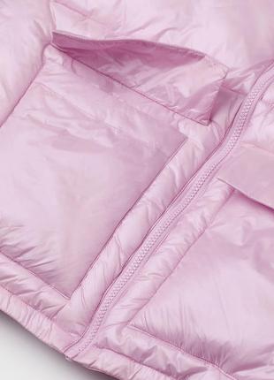 Розовый демисезон жилет, пуфер, безрукавка евро зима hm, m-l4 фото