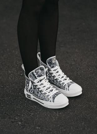 Женские кеды shawn stussy x dior b23 sneakers4 фото