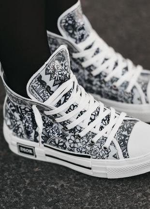 Женские кеды shawn stussy x dior b23 sneakers6 фото