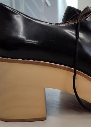 Лаковая кожа,стильные туфли р.406 фото