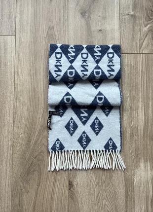 Стильный шерстяной шарф dkny wool scarf