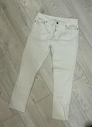 Джинсы джинсы белые1 фото