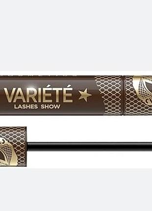 Eveline cosmetics variete lashes show brown коричнева туш для вій 10ml2 фото