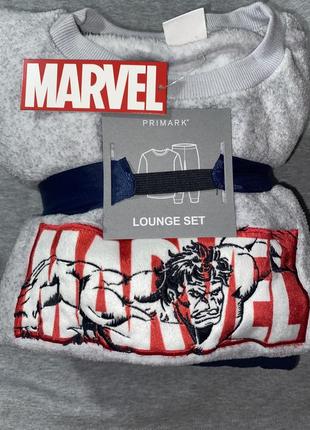 Стильний теплий домашний костюм marvel, пижама, домашний комплект, primark4 фото