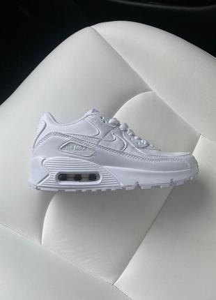 Кросівки жіночі / чоловічі білі nike air max 90 white5 фото